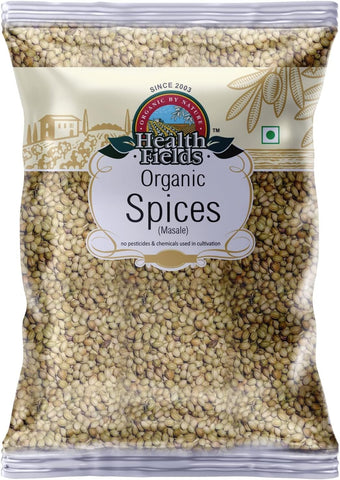 Health Fields Organic Coriander Seeds Whole Coriander Seeds for Cooking (Dhania) coriander whole Vegan, Non-GMO, 200g