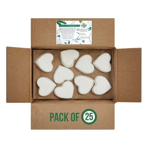 The Natural Spa Bath Bombs Pack of 25 x 33g per Piece Rosemary Eucalyptus | Natural | No Synthetic Fragrances | No Colourant | SLS Free | Paraben-Free | Phthalates-Free | Talc-Free