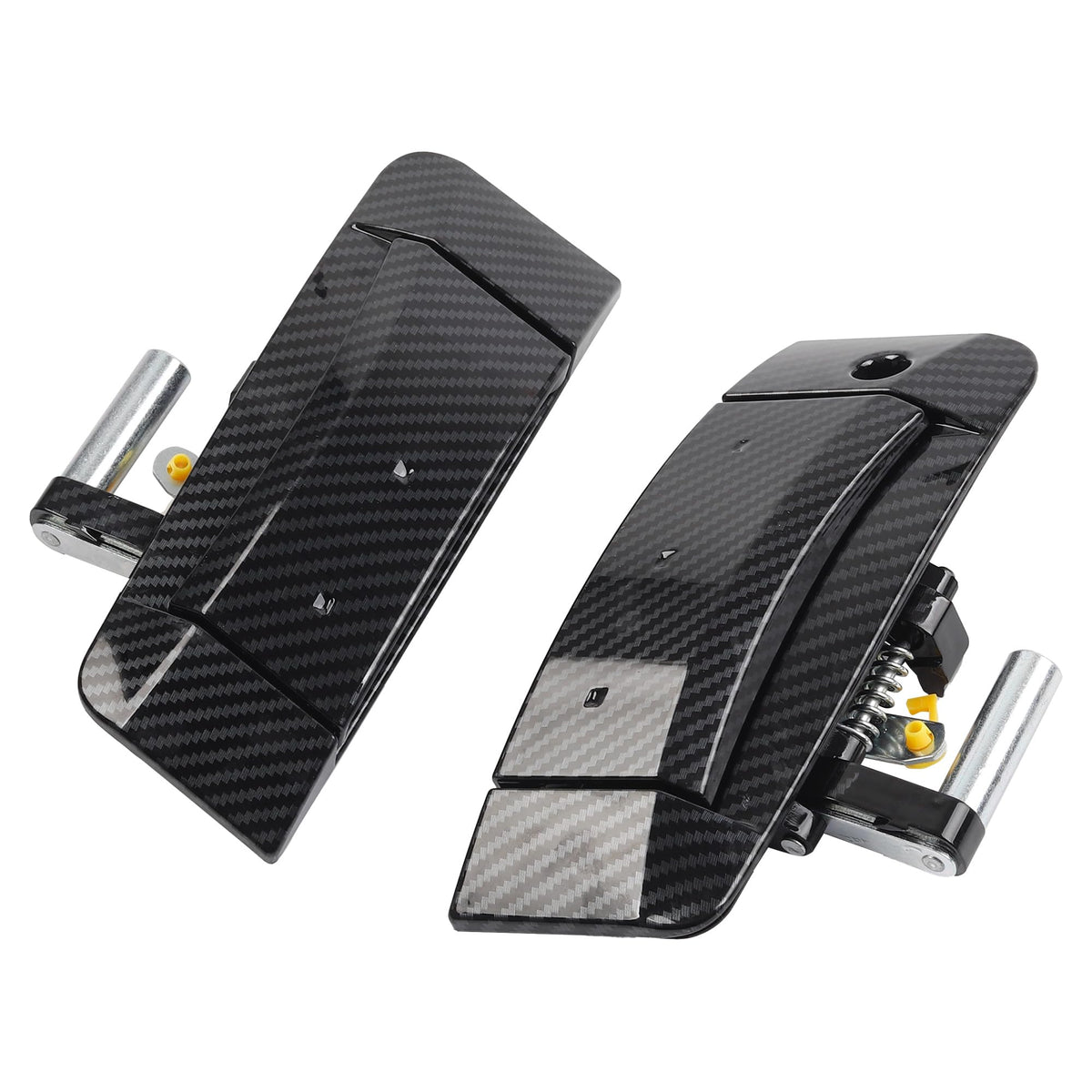 Dasbecan 1 Pair Left Driver and Right Passenger Side Exterior Door Handle Kit Replacement Compatible with Nissan 350Z 2003-2009 Replaces# 80607-CD41E 80607-CD400 (Carbon Fiber)
