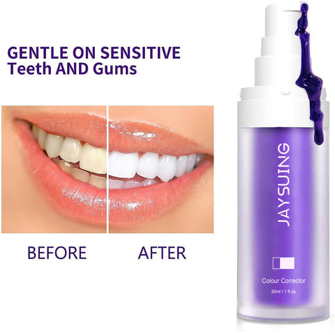 Colour Corrector, Tooth Stain Removal, Purple Toothpaste, Colour Correcting Tooth Stains, Colour Corrector Toothpaste, Tooth Stain Removal