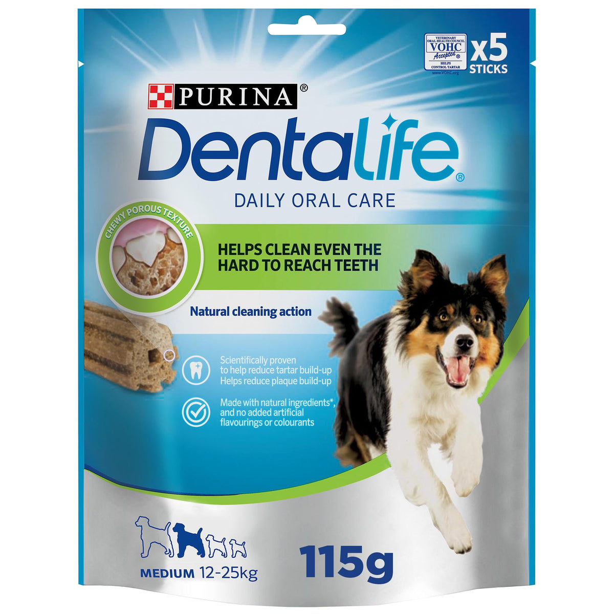 Purina Dentalife Medium Dogs, Treats for Dental Care, 5 Sticks