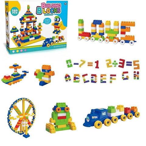 ONONCE Building Block Toys for Toddler, 250 Pieces Kids Toddler Preschool Educational Toys for Kids Age 3 4 5, Sensory Montessori Toys Kit,Gift Ideas for Kids Age 3+