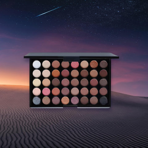 40 Colors Eye Makeup Palette, Matte Shimmer Metallic Eyeshadow Palette