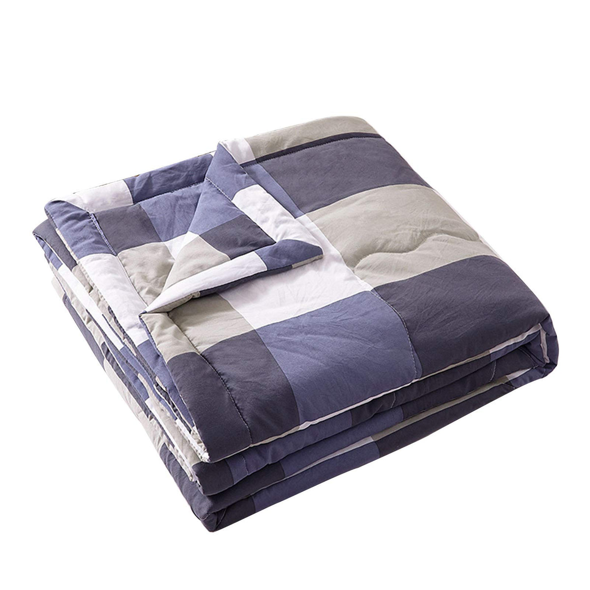 Summer Coolers Quilt Thin Duvet Lightweight Non-pressure Washable Soft Skin-friendly Comfortable Breathable Comforter. (Blue,100x150cm)