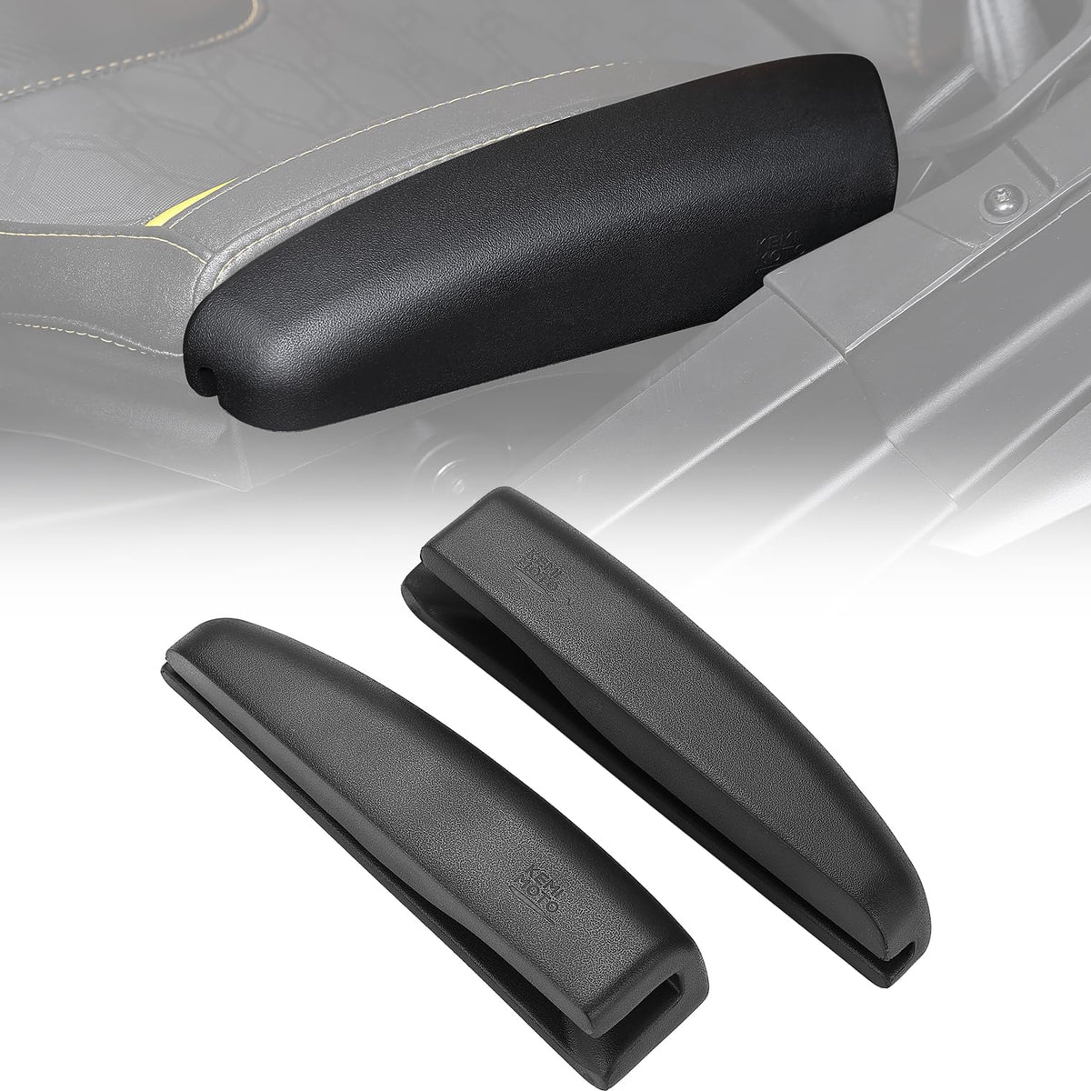 KEMIMOTO Seat Side Pad Assembly Compatible with 2017-2024 Can-Am Maverick X3 MAX and Maverick R, PU Foam Soft Seat Side Cushion for UTV Accessories, Thigh Protection Comfort Pillow(1 Pair)