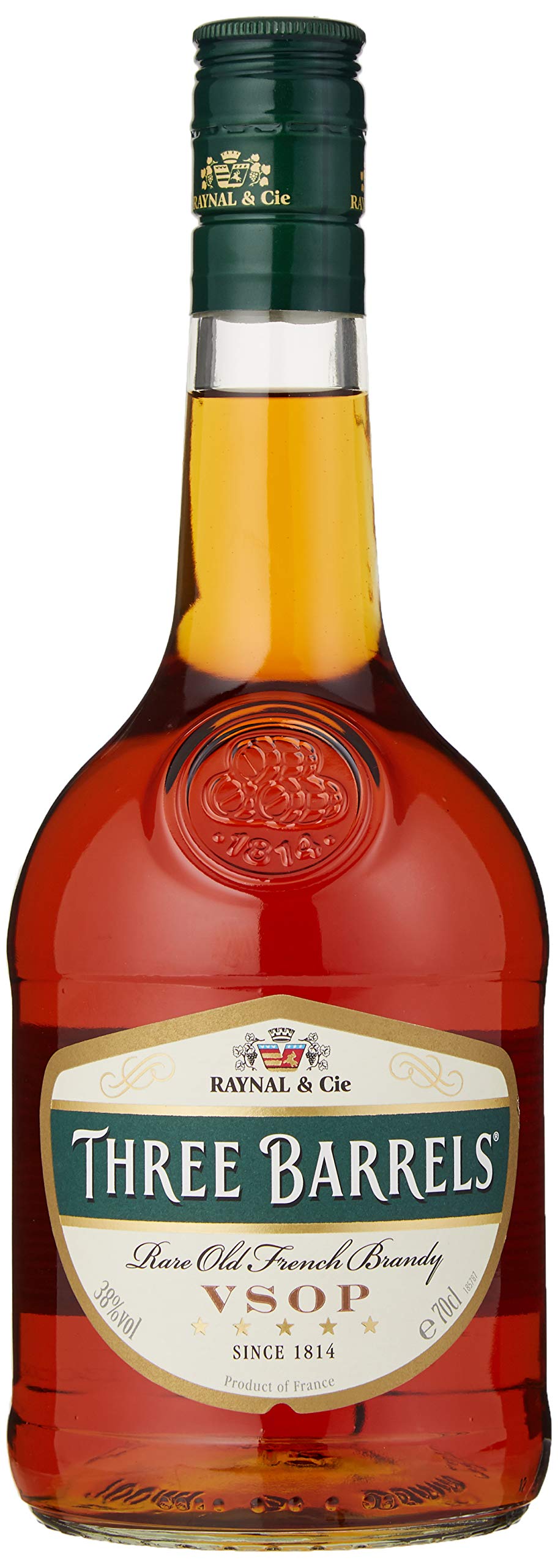 Three Barrels Rare Old French Brandy VSOP, 70cl