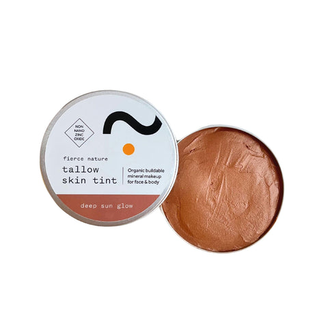 Fierce Nature Tinted Sun Balm Deep Sun Glow Tallow Skin Tint