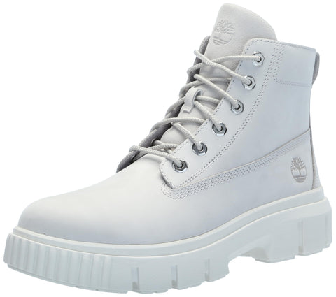 Timberland Women's Greyfield Leather Boot, Gray Violet, 6.5