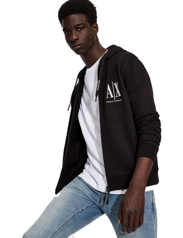 Armani Exchange Men's Icon Hoodie, Black (Black 1200), XX-Large