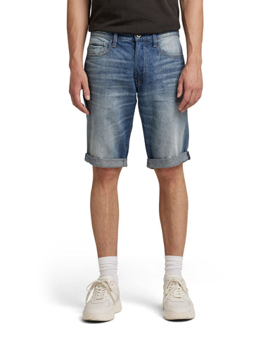 G-STAR RAW Men's 3301 Short, Blue (medium aged D07432-8973-071), 36