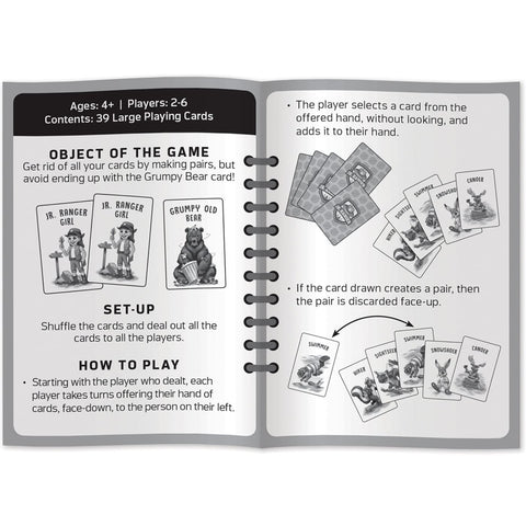MasterPieces Licensed Kids Games - Jr Ranger - Grumpy Old Bear Kids Card Game Games for Kids & Family, Laugh and Learn