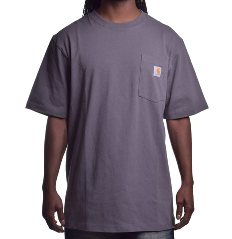 CarharttmensLoose Fit Heavyweight Short-Sleeve Pocket T-ShirtCharcoalX-Large