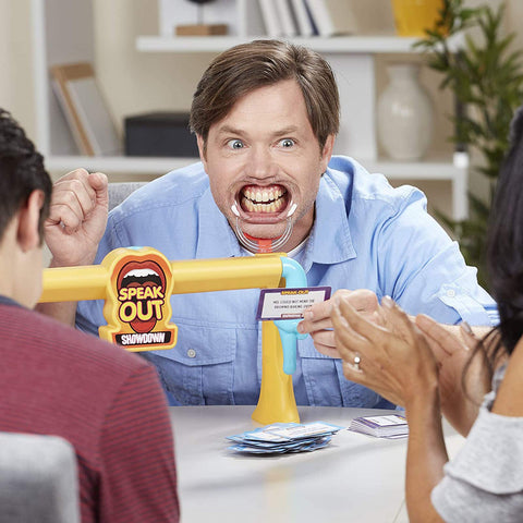 Hasbro Gaming Speak Out Showdown Game Mouthpiece Challenge