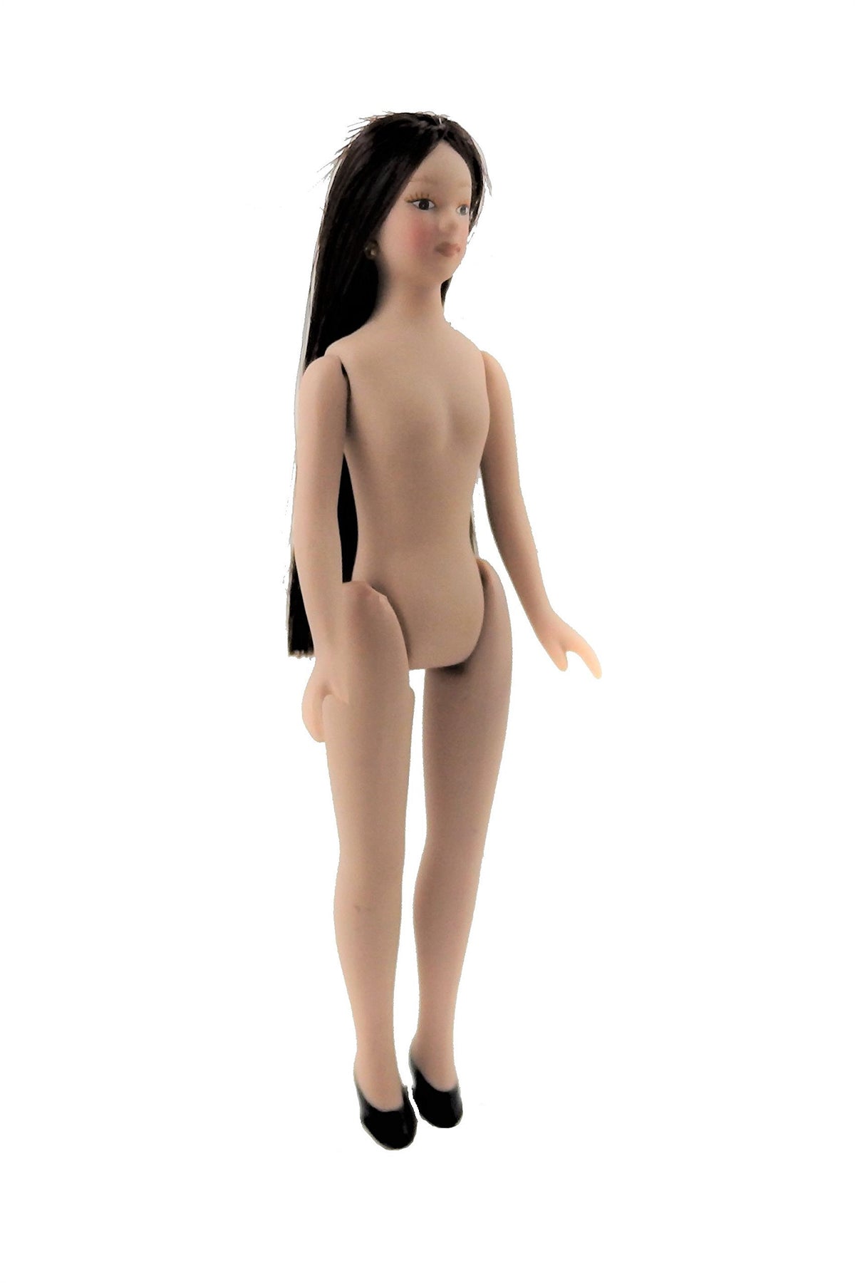 Melody Jane Dollhouse Undressed Lady Woman Porcelain Doll with Long Hair