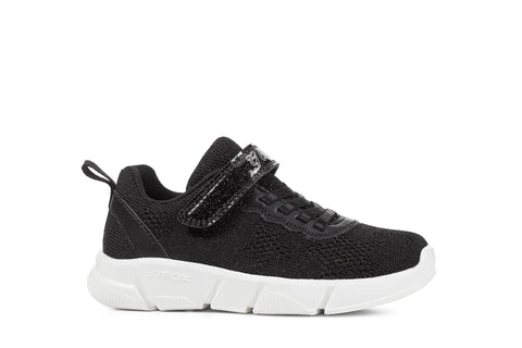 Geox Aril 7 Sneakers, Girls, Big Kids, Black, Size 5