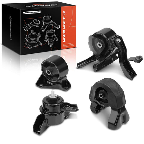 A-Premium 4PCS Engine Motor Mount and Transmission Mount Set Compatible with Kia Optima 2007-2010, Magentis 2007-2010, 2.4L, Replace# 219302G000, 219302G100