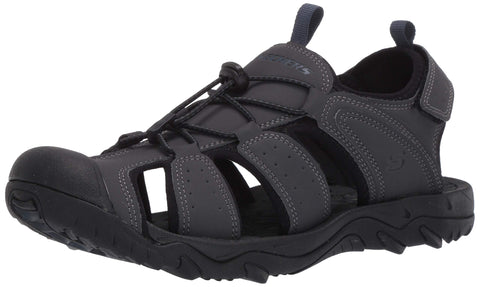 Skechers Men's Telmon-Out River Outdoor Sandal Fisherman, Charcoal, 13 Medium US
