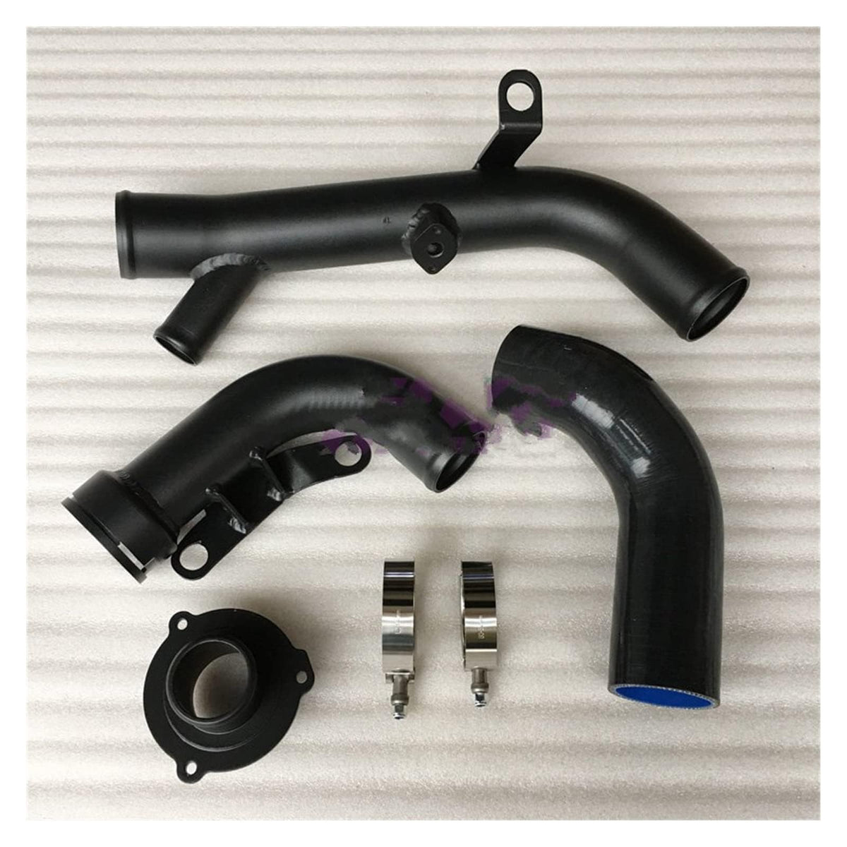 Car Intake Pipe Air Hose for TTS R20/Golf 5 6 Golf R/ ED30 Mk5/ ED35 Mk6/Scirocco R Mk3/ A3 S3 2.0 TFSI K04 EA113 Car Engine Air Intake Hose With Upper Duct,Auto parts.,A-Black
