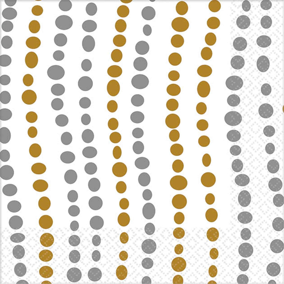 Amscan Metallic Dot Beverage Napkins | Pack of 16 | Party Supply
