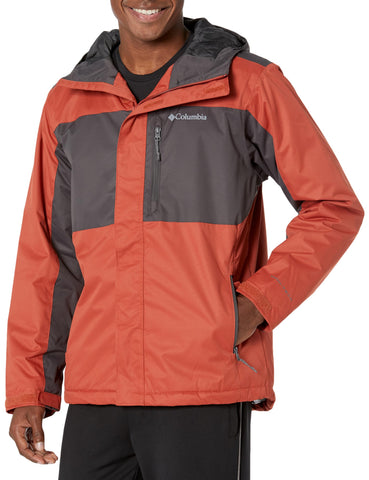 Columbia Men's Tipton Peak II Insulated Jacket, Warp Red/Shark, X-Large