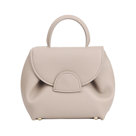 women's top-handle handbags,top handle bag,designer bags for women,luxury handbags,mini faux leather shoulder bag, Elephant Gray, Small