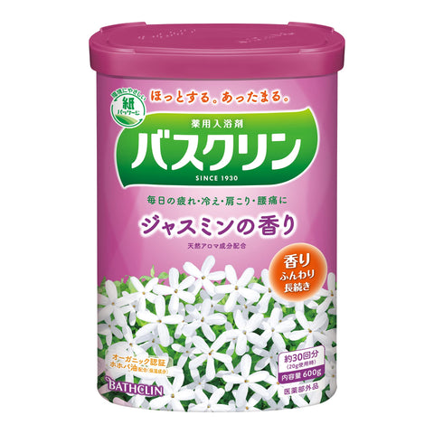 (Non-medicinal products) Bathclin bath salt Jasmine scent 600g (about 30 times) Fatigue recovery
