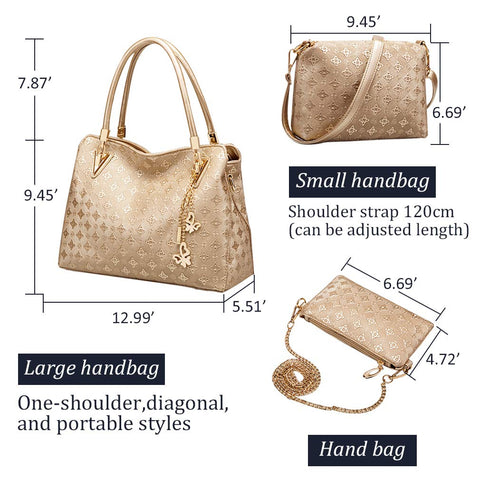 Pahajim Handbags for Women Ladies Bags Sets PU Leather Top-Handle Bag Large Shoulder Bag Crossbody Clutch Purse 4 Piece for Work Office Shopping PartyÃƒÆ’Ã‚Â¯Ãƒâ€šÃ‚Â¼Ãƒâ€¹Ã¢â‚¬Â WhiteÃƒÆ’Ã‚Â¯Ãƒâ€šÃ‚Â¼ÃƒÂ¢Ã¢â€šÂ¬Ã‚Â°