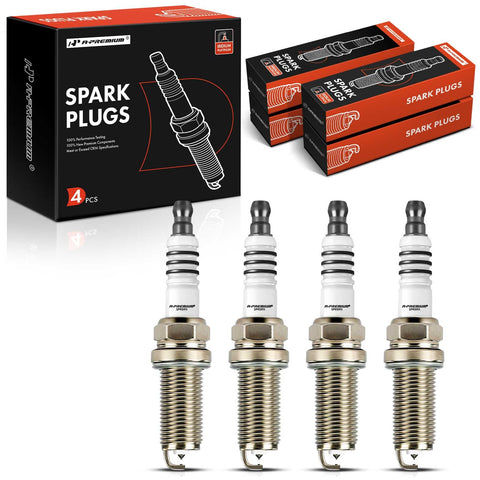 A-Premium Iridium Platinum Spark Plugs Compatible with Kia Soul 2010-2011 & Mercedes-Benz C250 2012-2014, SLK250 2012-2015, 1.6L 1.8L, Pack of 4