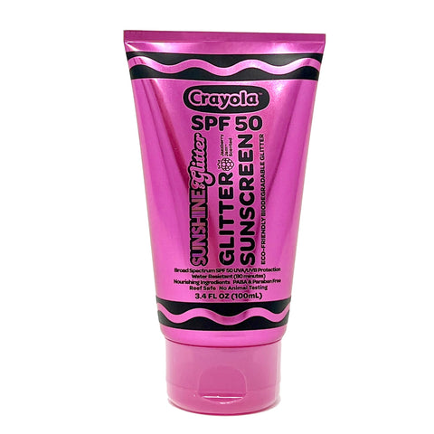 CRAYOLA X Sunshine & Glitter Biodegradable Glitter SPF 50 Sunscreen in Jazzberry JamÃƒÆ’Ã†â€™Ãƒâ€ Ã¢â‚¬â„¢ÃƒÆ’Ã¢â‚¬Å¡Ãƒâ€šÃ‚Â¢ÃƒÆ’Ã†â€™Ãƒâ€šÃ‚Â¢ÃƒÆ’Ã‚Â¢ÃƒÂ¢Ã¢â€šÂ¬Ã…Â¡Ãƒâ€šÃ‚Â¬ÃƒÆ’Ã¢â‚¬Â¦Ãƒâ€šÃ‚Â¾ÃƒÆ’Ã†â€™ÃƒÂ¢Ã¢â€šÂ¬Ã…Â¡ÃƒÆ’Ã¢â‚¬Å¡Ãƒâ€šÃ‚Â¢