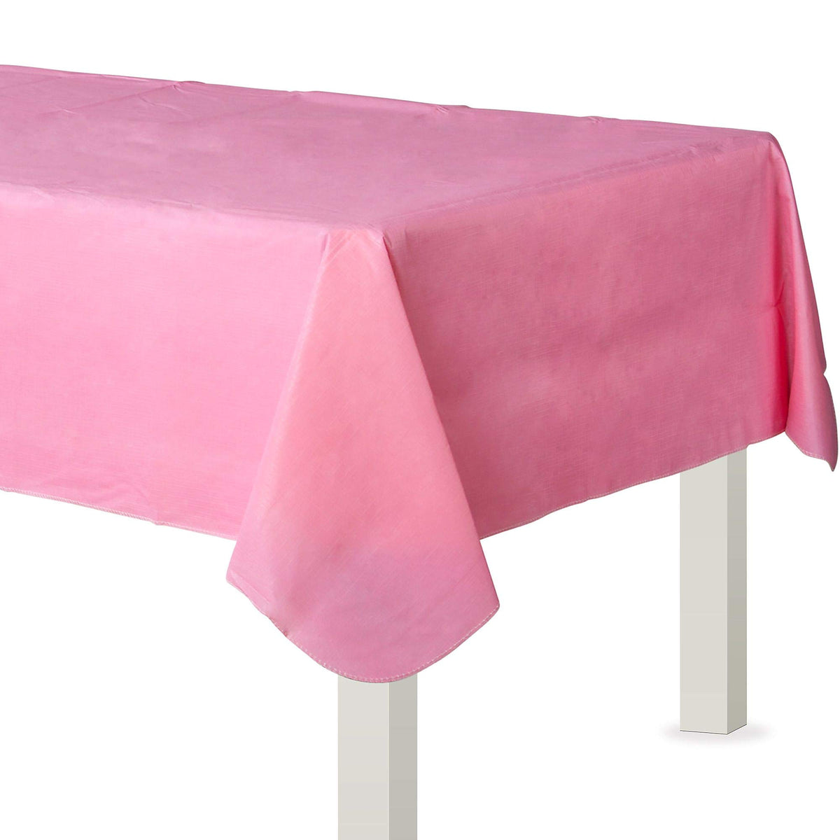 Vibrant New Pink Flannel Backed Table Cover - 54" x 108" (1 Piece) - Durable & Elegant Table Protection - Perfect for All Events