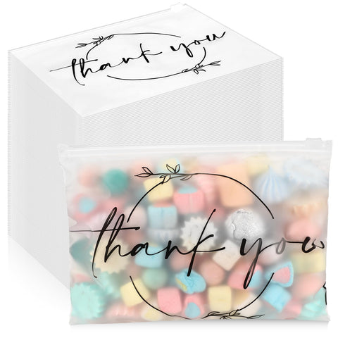Ireer 100 Pcs Thank You Gift Makeup Bags EVA Cosmetic Bags with Zipper Thank You Bags Mini Toiletry Bag Bulk Gifts for Women Encouragement Birthday Gift for Xmas Daughter Sister, Clear, 100 Count