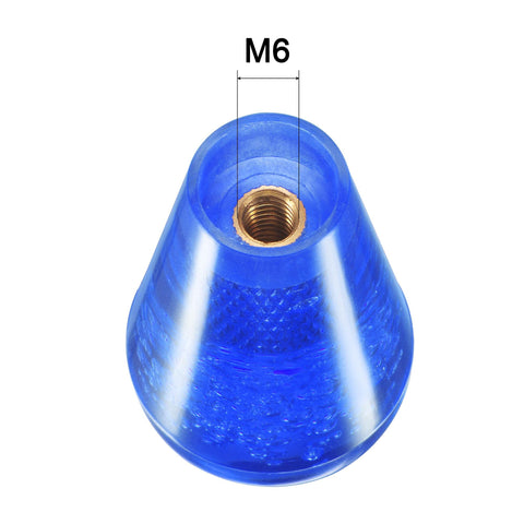 uxcell Ellipse Oval Joystick Head Rocker Ball Top Handle Arcade Game Replacement Blue 2pcs