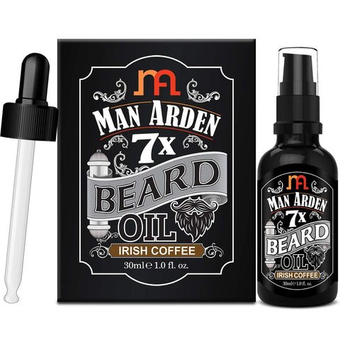 Man Arden 7X Beard Oil 30ml (Irish Coffee) - 7 Premium Oils For Beard Growth and Nourishment