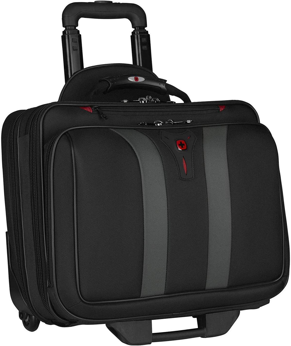 Wenger Granada Wheeled Laptop Briefcase, Fits up to 17? Laptop, 24 l, Unisex, Ideal for Office Business Uni School, Black