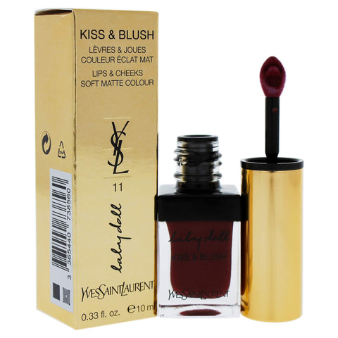 YSL Liquid Lipstick Baby Doll Kiss and Blush N°11 Prune Impertinente 10 ml, Price/100 ml: 319.9 EUR