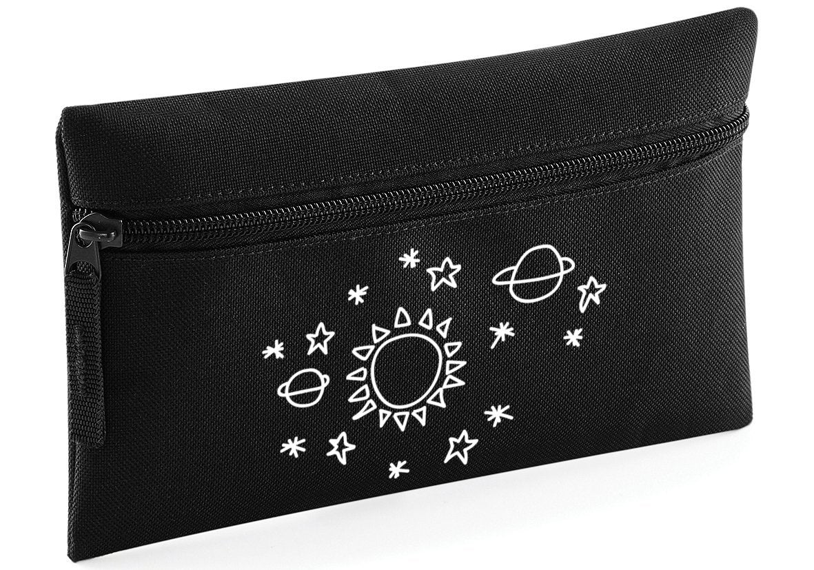 HippoWarehouse Sun Star Space patternPrinted Pencil Case Desk Organiser College School University 21x14cm 0.5 litres