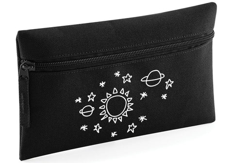 HippoWarehouse Sun Star Space patternPrinted Pencil Case Desk Organiser College School University 21x14cm 0.5 litres