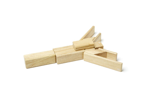 14 Piece Tegu Magnetic Wooden Block Set Natural