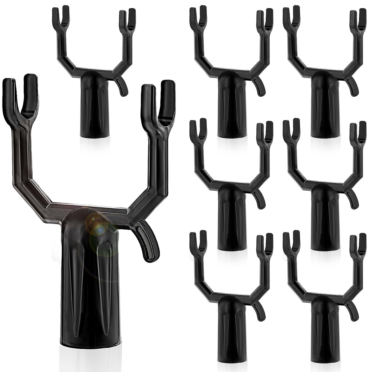 8 Pcs Metal Tree Support, Tree Straightening Device, Branch Crutch - Prevent Branches from Breaking for Vineyards Ornamental Gardens Orchards, Fits 0.75 inch Pole, Pipe, Bamboo, Wood Stakes