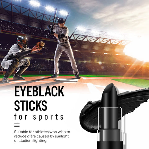FREEORR 1Pc Eye Black, Eyeblack Stick for Sports Baseball/Softball/Football Anti-Glare Sun Protect Outdoor Sports Accessories for Athletes Baseball Under Eye Black Face Paint Sweat-proof