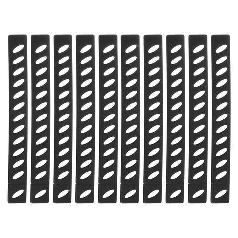 sourcing map 10Pcs Knife Edge Guards Blade Protector Plastic Knife Edge Cover Sleeves Universal Blade Covers Knife Sheath for Kitchen, Black