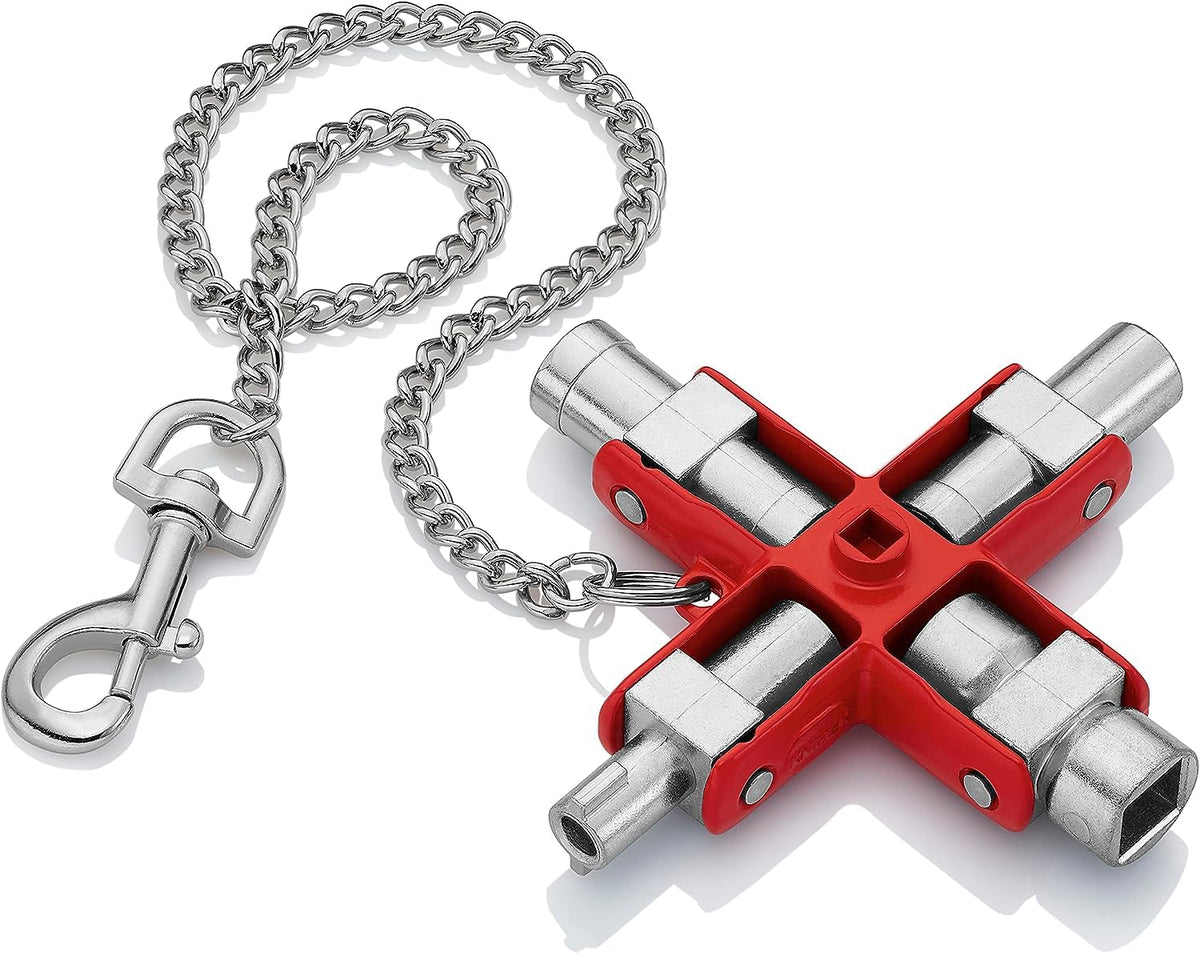 Knipex Universal Key for all standard cabinets and shut-off systems 90 mm (self-service card/blister) 00 11 06