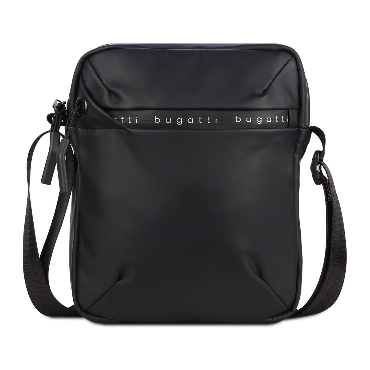 bugatti Blanc Small Shoulder Bag for Men, Messenger Bag Mens - Black
