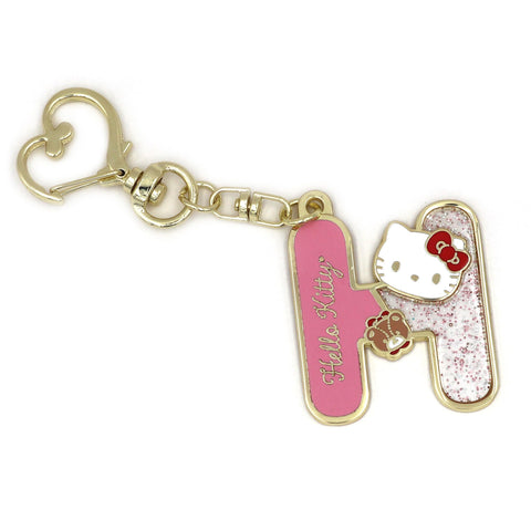 FLYBOT Cute Cat Kitty Hello Keychain, Initial 'H', Keychain for Keys, Bags, Pouch and Various Things, Officially Designed