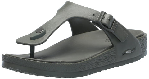 Skechers Women's T-Strap Sandal, Olive, 6