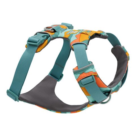 RUFFWEAR Front Range Harness, XX Small Dog Harness, Reflective Y Harness, Adjustable Comfortable Padded Dog Walking, No Pull Dog Harnesses, 2 Lead Attachments & V Ring, Size XXS, Spring Mountains