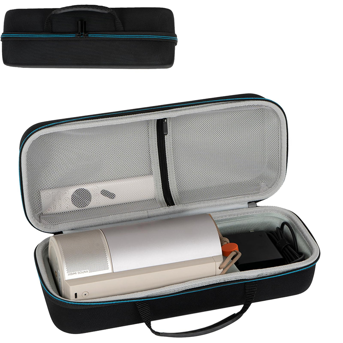 Hard Carrying Case for XGIMI MoGo 3 Pro Projector, Portable Travel Case for MoGo 3 Pro and Adjustable Stand Projector, Separate Storage for Remote Control, Charger and Other Accessories
