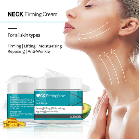 Shefave Neck Firming Cream, Hyaluronic Acid Neck Cream Double Chin Reducer Anti Wrinkle Face Cream - Skin Tightening and Lifting Cream Whitens Swan Neck Beauty Neck Cream Face Moisturizer for Women