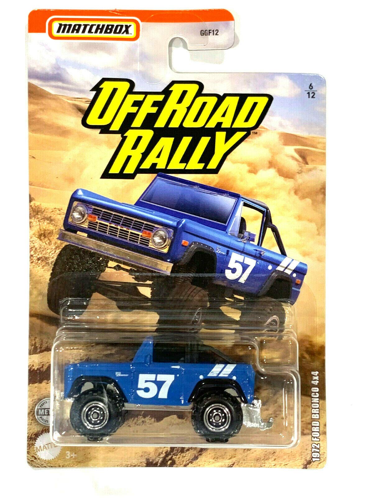 Matchbox 1972 Ford Bronco 4X4 (Blue) 6/12 [Off Road Rally]