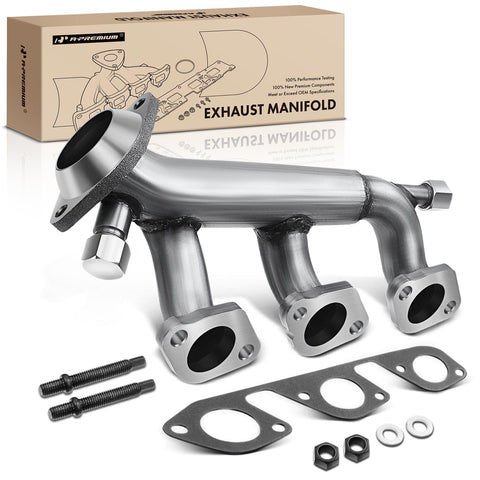 A-Premium Right Engine Exhaust Manifold Kit W/Gasket & Nuts & Studs & Washers [OHV 6Cyl 3.8 3.9L] Compatible with Ford Mustang 1999 2000 2001 2002 2003 2004, Replace# 1R3Z9430BA